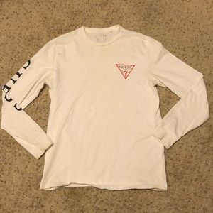 COPY - Used Guess White Long Sleeve Size Small